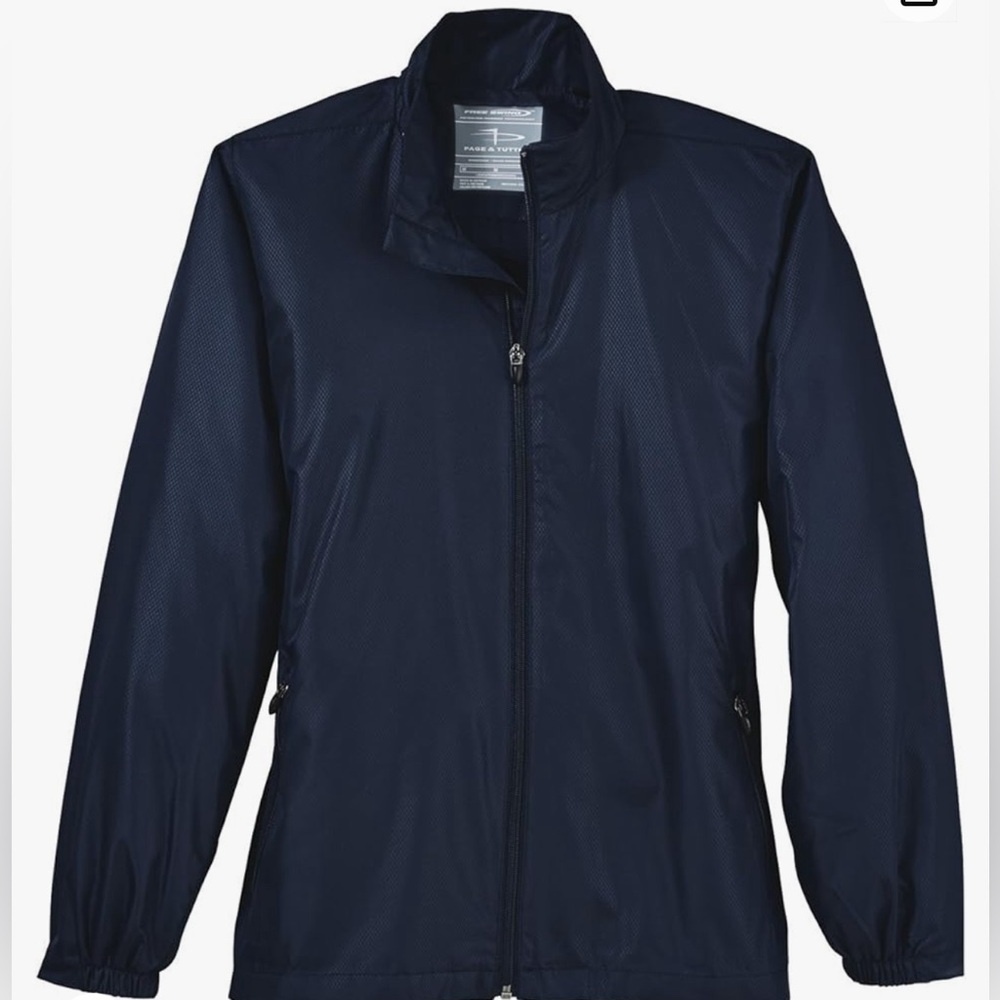 Page & Tuttle Womens Free Swing Embossed Windbreaker - Medium